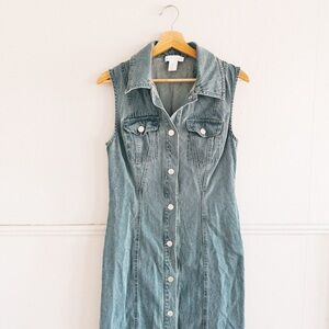 HOUSE OF HARLOW 1960 > Denim Midi Dress
